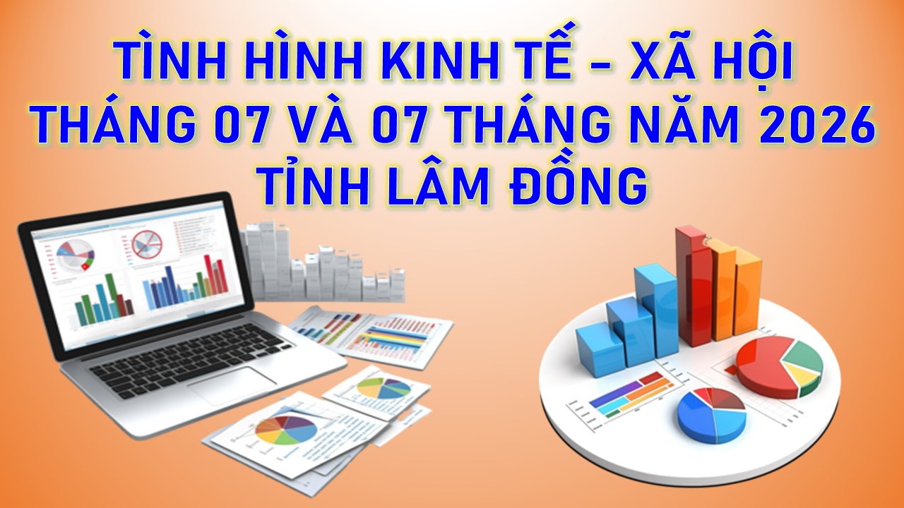 Tình hình kinh tế - xã hội tháng 7 và 7 tháng năm 2026 tỉnh Lâm Đồng